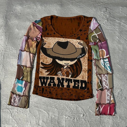 EL RODEO Cowgirl Patchwork Tee